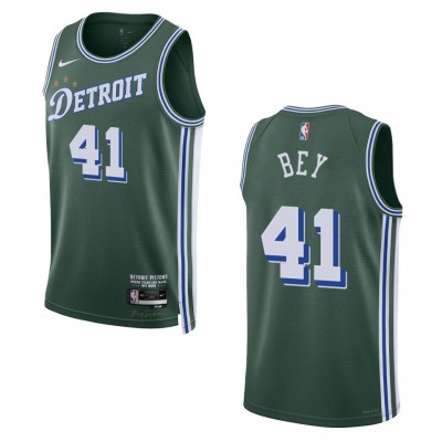Detroit Pistons #41 Saddiq Bey Unisex Nike Green 2022-23 Swingman Jersey - City Edition Men's